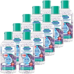 Dr. Beckmann Hand-Desinfektionsgel Lavendel & Vitamin E, 10 X 60ml