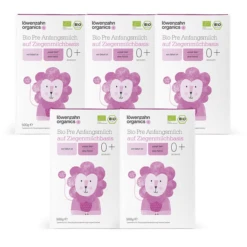 Löwenzahn Organics Bio Anfangsnahrung Pre Auf Ziegenmilchbasis 5 X 500 G Ab Der Geburt