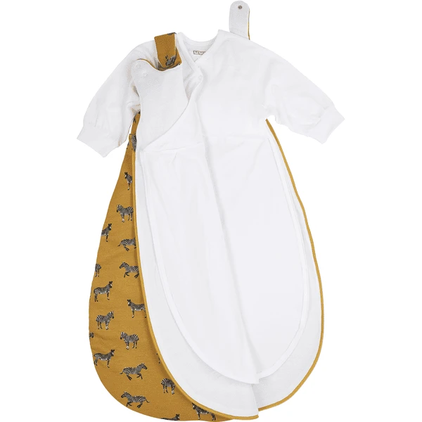 Meyco Schlafsack Jersey 2-tlg Zebra Animal Honey Gold 2 Meyco Schlafsack Jersey 2-tlg Zebra Animal Honey Gold – Bild 2